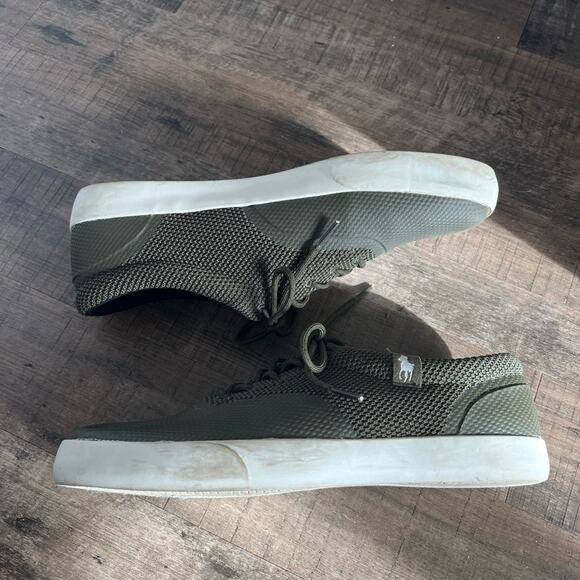 POLO RALPH LAUREN VERNON MESH LOW TOP BOAT SNEAKER DEFENDER GREEN SIZE 11.5 - Picture 6 of 11